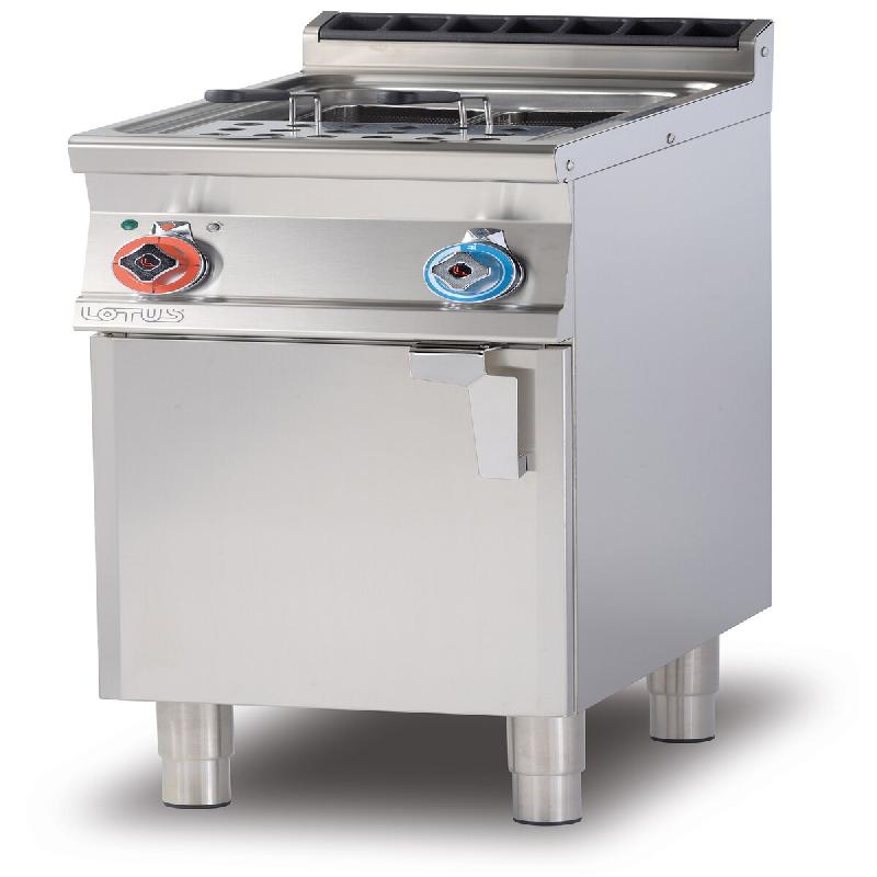 Redcook Cuiseur de pâtes électrique triphasé 1 bac 25 lt. Cm 30,5x33,5x32,7h. Châssis en acier inoxydable. Dimensions 40x70,5 h90 cm. Modèle CP-7_0