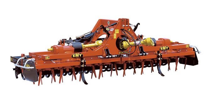 SCA 140 à 240 HP - Fraises et herses rotatives repliables pour tracteurs 140-300 CV - EMYMPS - Poids 2106 à 2800 kg_0