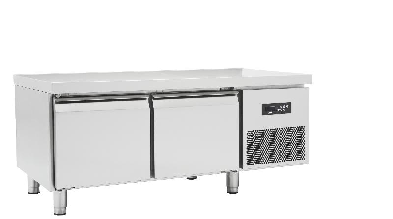 Soubassement réfrigérée inox 2 tiroirs 170 l positive 700 mm de profondeur - SBRP2P-1700_0