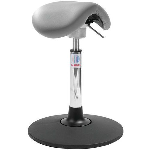 SIÈGE MINI SWAY FLEXMATIC - IMITATION CUIR - BAS - GRIS - GLOBAL PROFESSIONAL SEATING