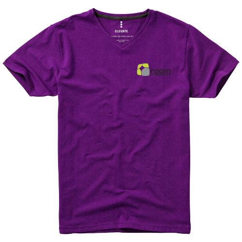 T-shirt bio manches courtes pour homme Kawartha - col V en coton biologique ringspun - 200 g/m²_0