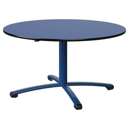TABLE MALIBU Ø 120 T4 PC STRA ANTIB BLEU U525/NOIR BLEU 5005