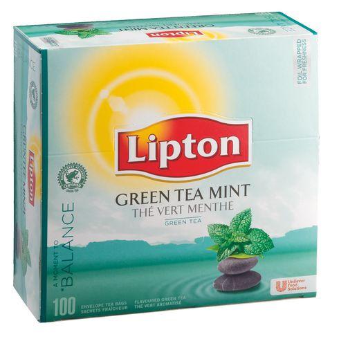 THÉ VERT MENTHE LIPTON - BOÎTE DE 100 SACHETS FRAÎCHEUR
