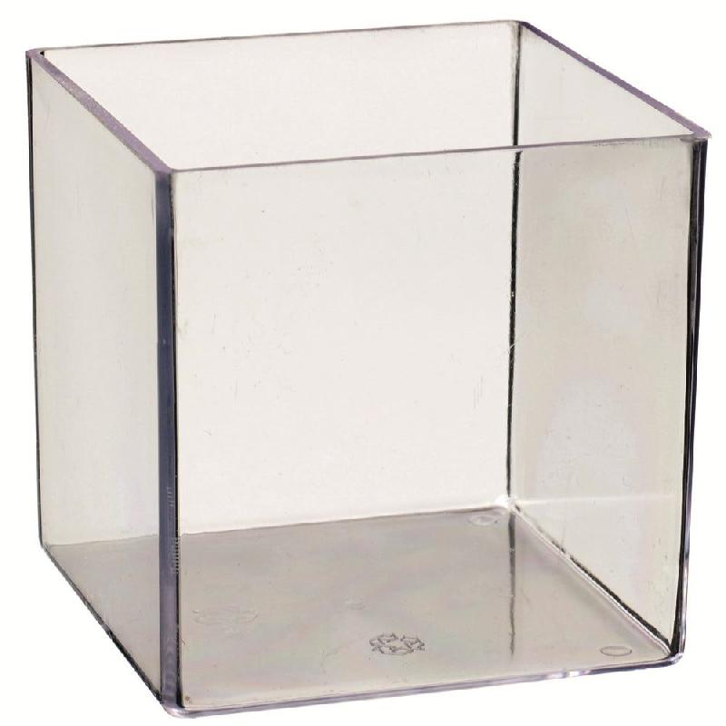 Verrine cube monoportion PS transparent 160ml - par 100_0