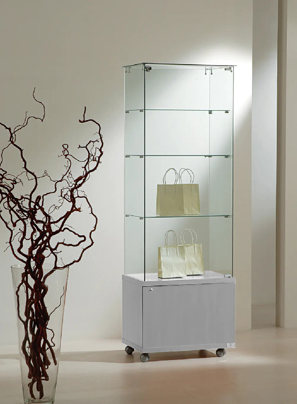 Vitrine largeur 60cm rangement 6/18mva - gris_0