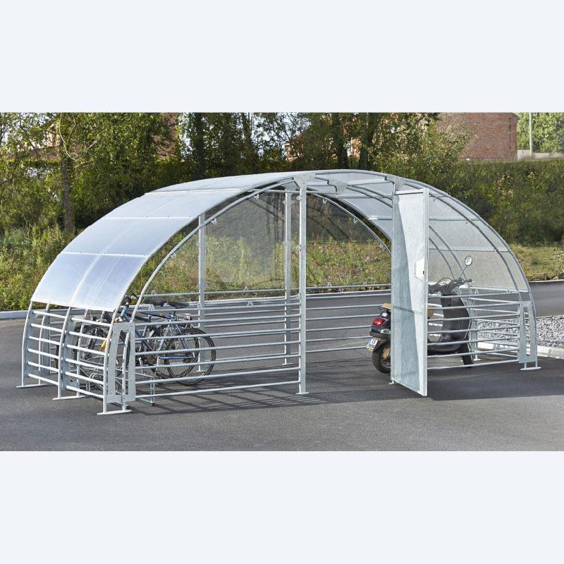 ABRI VÉLOS ET MOTOS SÉCURISÉ - Capacité de 12 vélos - Digicode mécanique_0