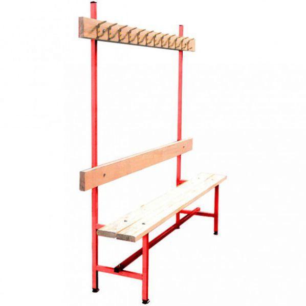 Banc vestiaire sport avec patères - longueur 2000 mm - marque Rolléco_0