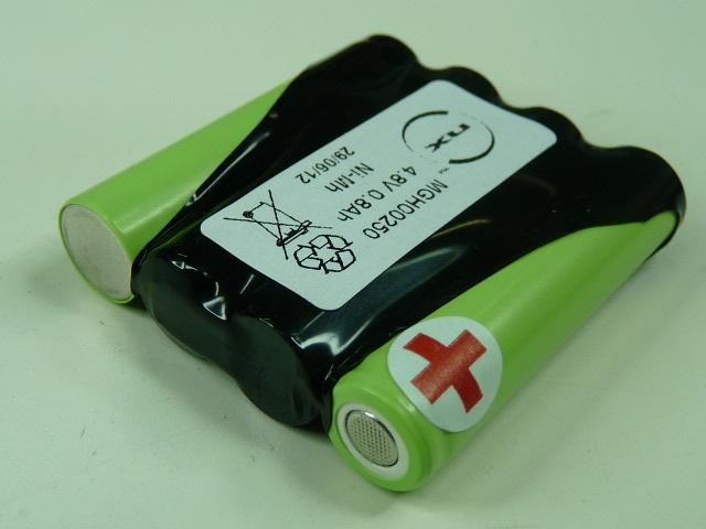 Batterie industrielle NiMH 4x AAA 4S1P ST1 - 4.8V 800mAh - Marque DORO et NX_0