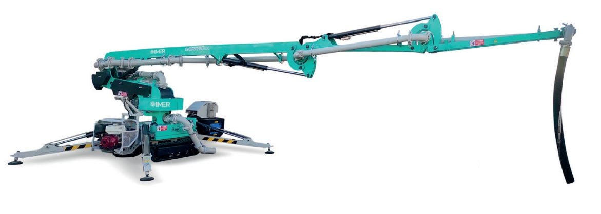 Bras de distribution de béton, automoteur sur chenilles - Portée max : 7.80 m - GERRIS 800_0