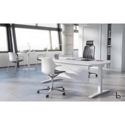 Bureau réglable en hauteur - angles arrondis - Mobel Linea - modèle UP avec choix de coloris_0