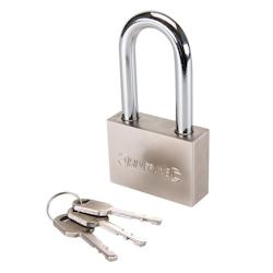 Cadenas à Anse Longue 60 mm – Sécurisé, Résistant aux Intempéries – Protection Optimale pour Vos Biens - Silverline - gris 5060012965280_0