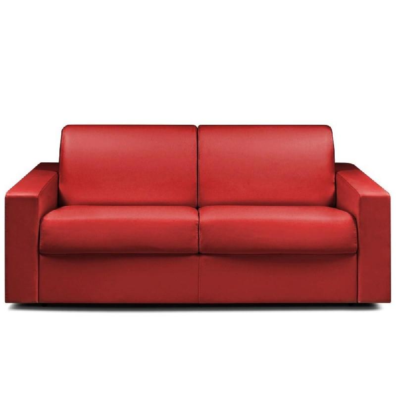 CANAPÉ CONVERTIBLE NIGHT EXPRESS 140 CM MATELAS 14 CM POLYURÉTHANE ROUGE_0