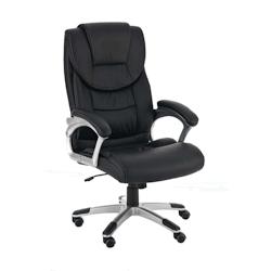 CLP Fauteuil de bureau Texas en similicuir Noir - noir polyester 1013101_0