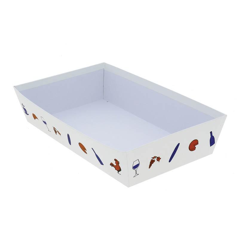 Corbeille carton rectangle Hexagone 33x20 -_0
