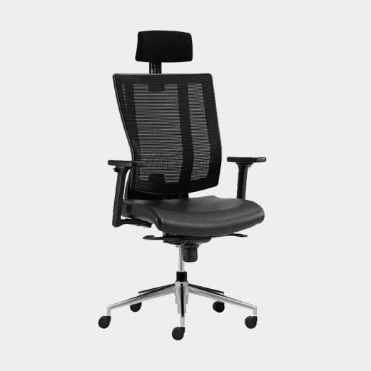 Fauteuil de bureau XT41 - Soutien lombaire, têtière réglable et mécanisme synchronisé - Référence 6418 FR125_0