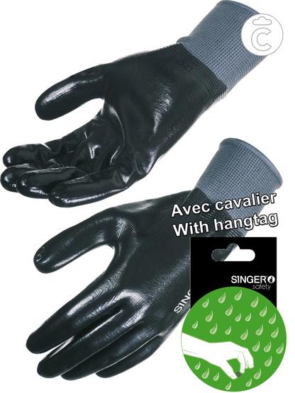 Gant nitrile tout enduit. Support polyester. Jauge 15. Cnym157nb_0