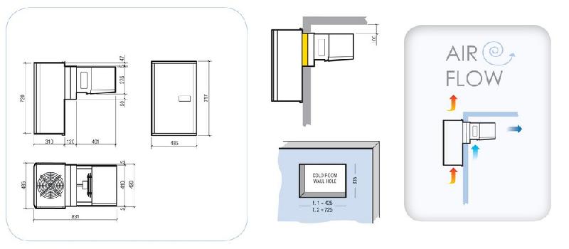 Groupe pour chambre froide type positif 15.5 m3 pour temp ambiante +32°c - 7492.0080_0