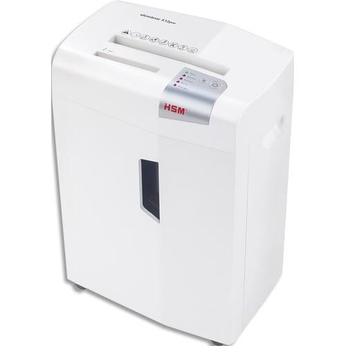 Hsm destructeur de document shredstar xp12 pro p-5, coupe croisée 2x50mm, corbeille 26l 1033121_0