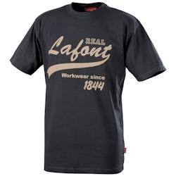 Lafont - Tee-shirt de travail manches courtes mixte NIKAN Gris Foncé Taille L - L 3609701328771_0