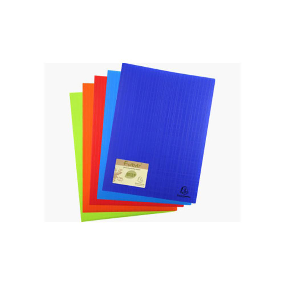 PROTEGE-DOCUMENTS EXACOMPTA FOREVER EN POLYPROPYLENE RECYCLE -  60 VUES/30 POCHETTES A4 - COLORIS ASSORTIS