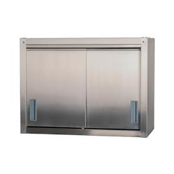 Romux® Armoire Murale en Acier Inoxydable avec Portes Coulissantes 800x400x600 mm Démontable | Meuble à Suspendre | Armoire Murale de Cuisine - 843_0