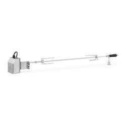 Royal Catering broche tournebroche électrique rôtissoires pour barbecue 140 cm, longueur de travail: 105 cm, 2 tr/min,broche 9 mm, acier inoxydable_0