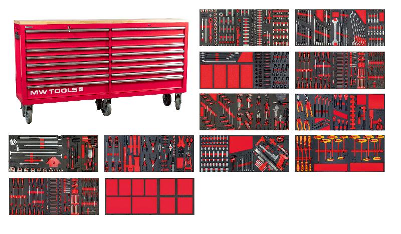 Servante d'atelier complète extra large MEGA EV XXL 782 outils MW Tools MWE999G6A_0