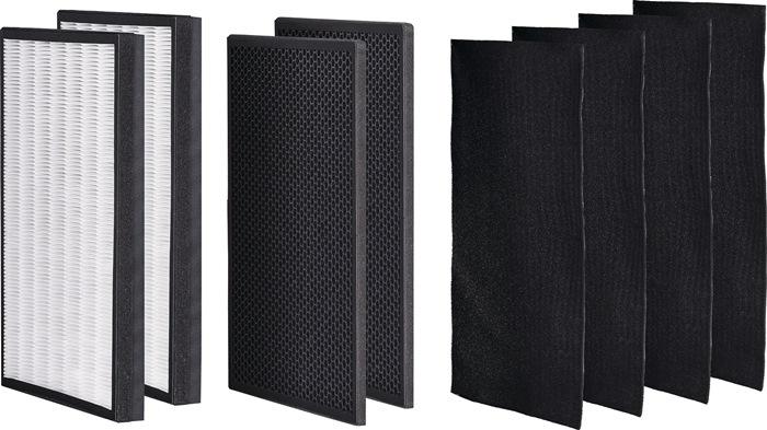Système de filtration 4 niveaux - Lot de 2 - Compatible avec purificateur d'air 4000 896 968 REMKO_0