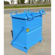 216009 - Benne à fond ouvrant Collvert - 515 L - Caisse acier nervuré avec commande d'ouverture manuelle_0