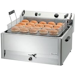 Bartscher Friteuse inox simple électrique à beignets 30 Litres, à poser, 15 000 W, 400 V - TRI - 3667335016334_0