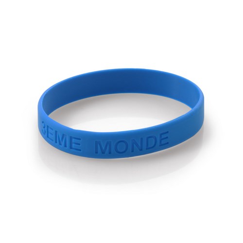 Bracelet silicone classique - logo en creux - dimensions 180x12x2 mm ou 200x12x2 mm_0
