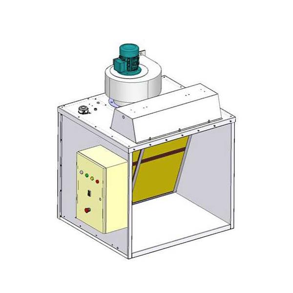 Cabine aspirante CPSi392500 - traitement chimique des gaz avec filtration et ventilateur centrifuge ATEX_0