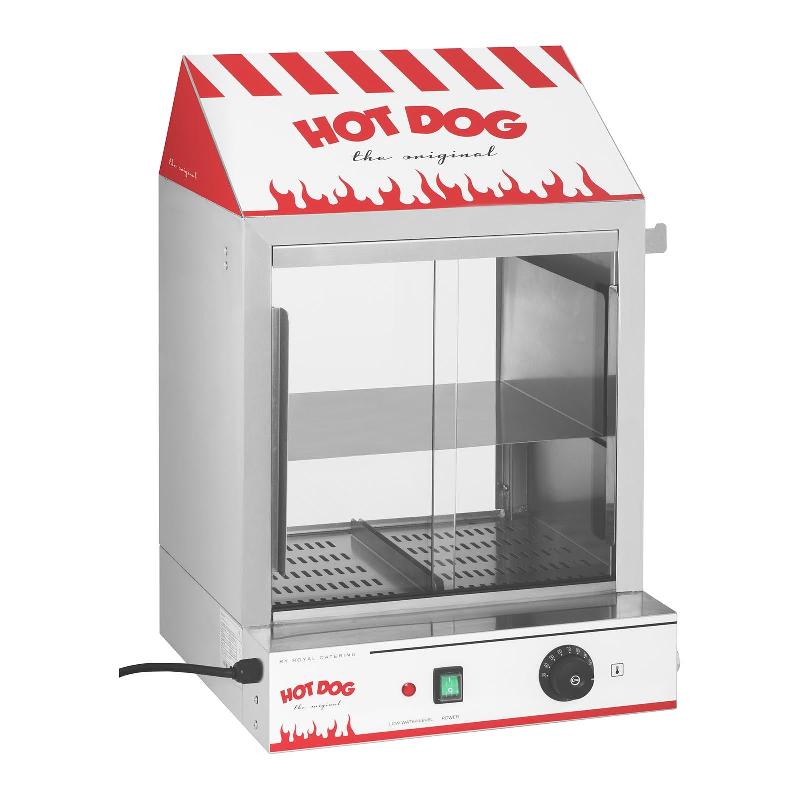 Cuiseur à vapeur hot-dogs - 50 petits pains et 200 saucisses - 2 000 W - Acier inoxydable - 14_0004973_0
