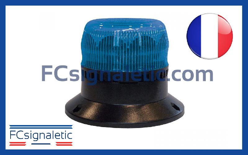Gyrophare Gyroled bleu embase ISO classe 1 flash STANDBY MERCURA 21932-01_0