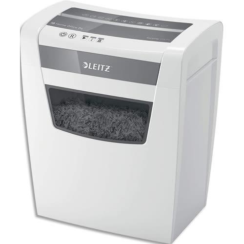Leitz destructeur de documents iq home office p-4, coupé croisée, 4x28mm, 10 feuilles, 23 litres 80090000_0