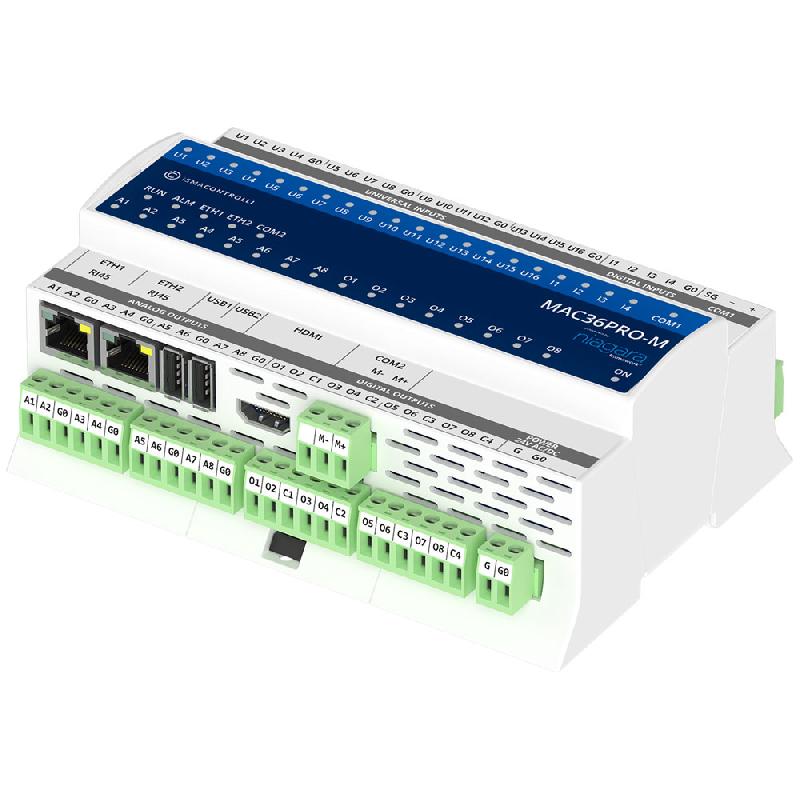 MAC36PRO-M Automate serveur Web Niagara 4 avec 36 entrées-sorties embarquées - 1 x M-Bus série - 300 points_0