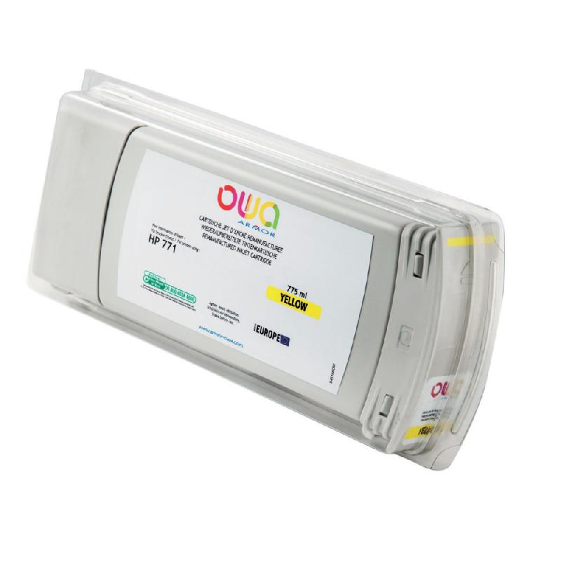 OWA B45166OW Cartouche d'encre remanufacturée compatible HP 771 - Jaune_0