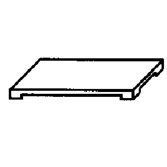 Plaque grillades lisse pour 1 brûleur - 65PL1F_0