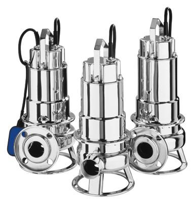 Pompe électrique submersible DW VOX - roue multicanal ouverte ou Vortex - passage solides jusqu'à 50 mm_0