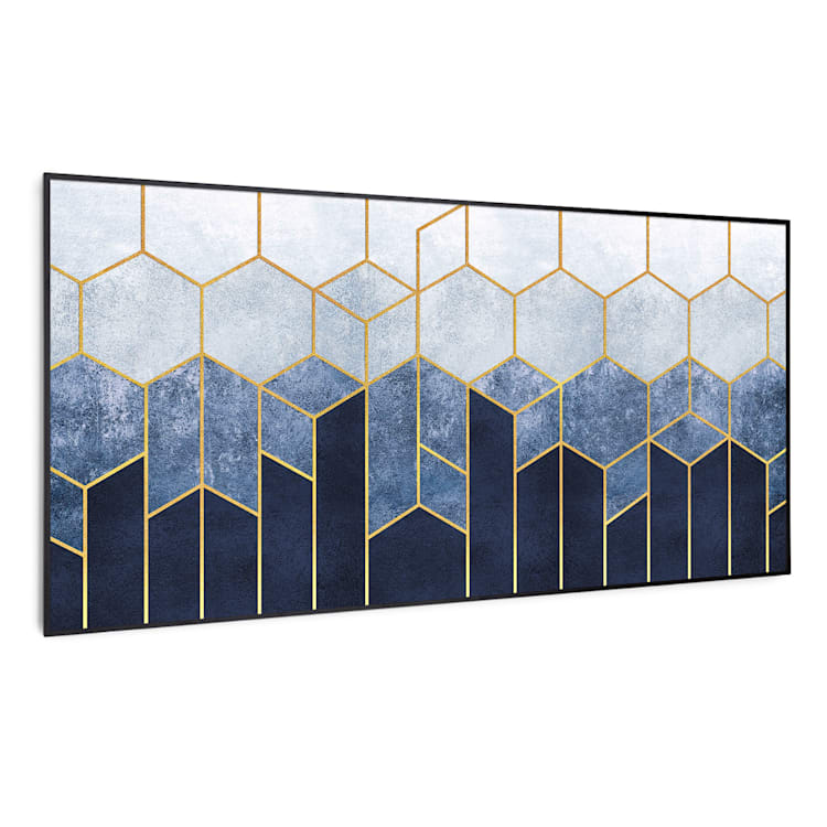 Radiateur infrarouge intelligent Wonderwall Air Art ligne bleue - 700W - Zone effective jusqu'à 14 m² - Design ultra-mince et connectivité WiFi_0