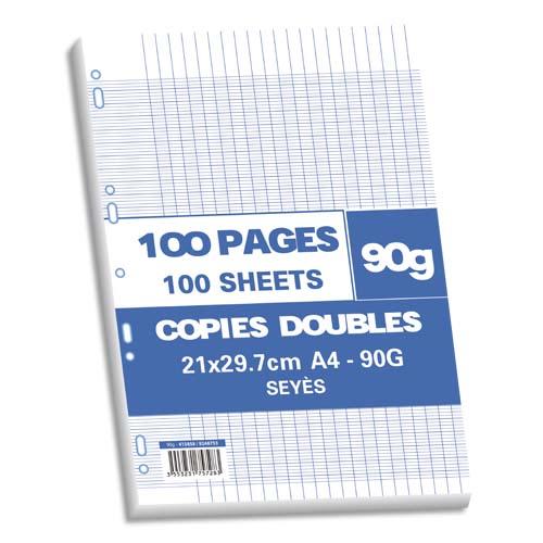 Feuilles simples recyclées Grand carreaux 90g, A4, lot de 100, Oxford achat  vente écologique - Acheter sur