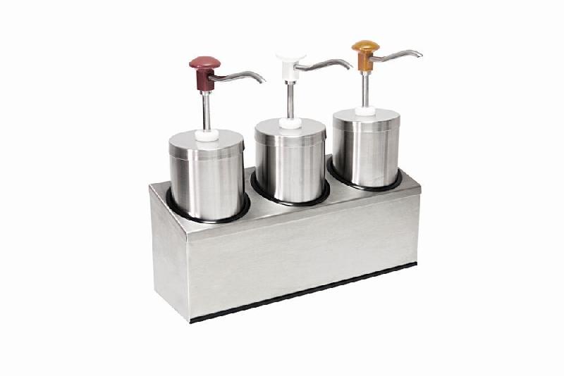 Schneider - Doseur à bouton-poussoir, acier inoxydable, 440 x 140 x 410 mm - 3 x 2,2 L - multicolore multi-matériau 152422_0