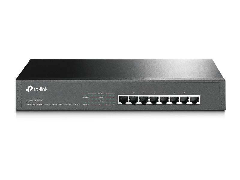 TP-Link TL-SG1008MP commutateur réseau Non-géré Gigabit Ethernet (10/100/1000) Connexion Ethernet, supportant l'alimentation via ce port (PoE) Noir_0
