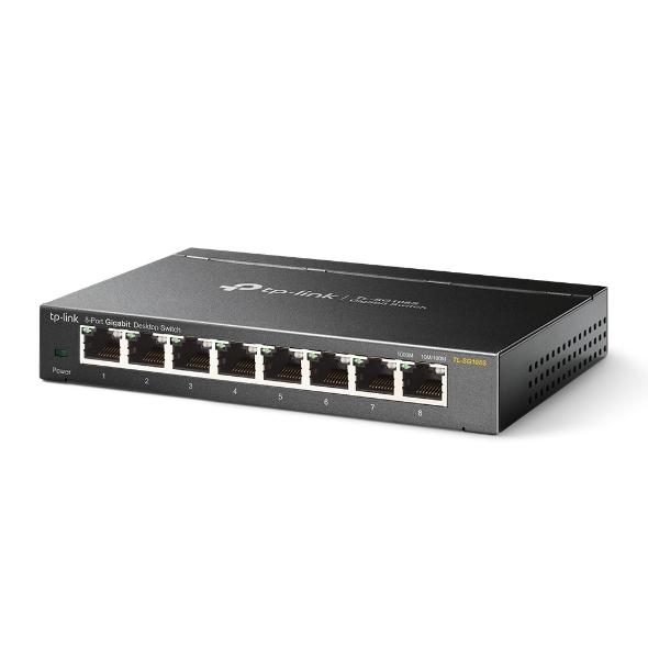 TP-LINK TL-SG108S Non-géré L2 Gigabit Ethernet (10/100/1000) Noir_0