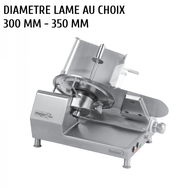 Trancheur Dadaux Gravinox 300 et 350 mm - inox - chariot démontable - précision VARIOCUT_0