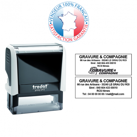 Trodat printy 4913 | empreinte 5 lignes 58 x 22 mm offerte référence: 002-trodat-printy-4913_0