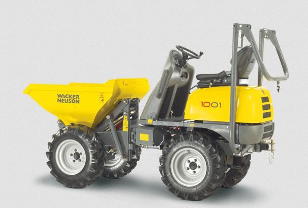 1001 mini-dumper sur pneu - wacker neuson - 1000 kg_0