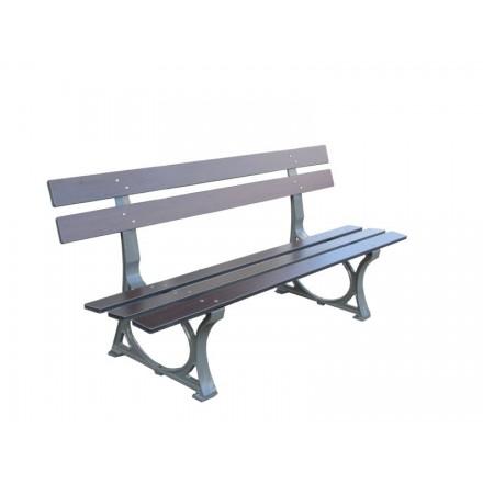 Banc public compact et fonte - robuste et élégant, mobilier urbain indémodable_0