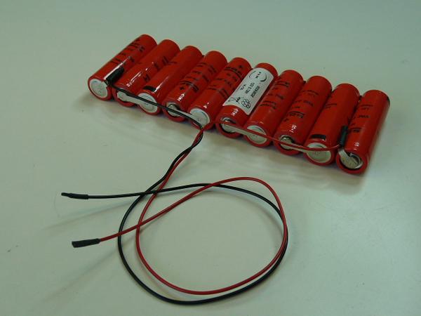 BATTERIE NICD 10XAA 10S1P ST1 F250 12V 700MAH F250_0