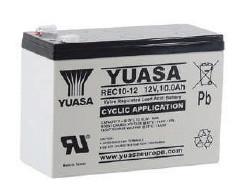 BATTERIE PLOMB AGM YUASA REC10-12 12V 10AH F6.35_0